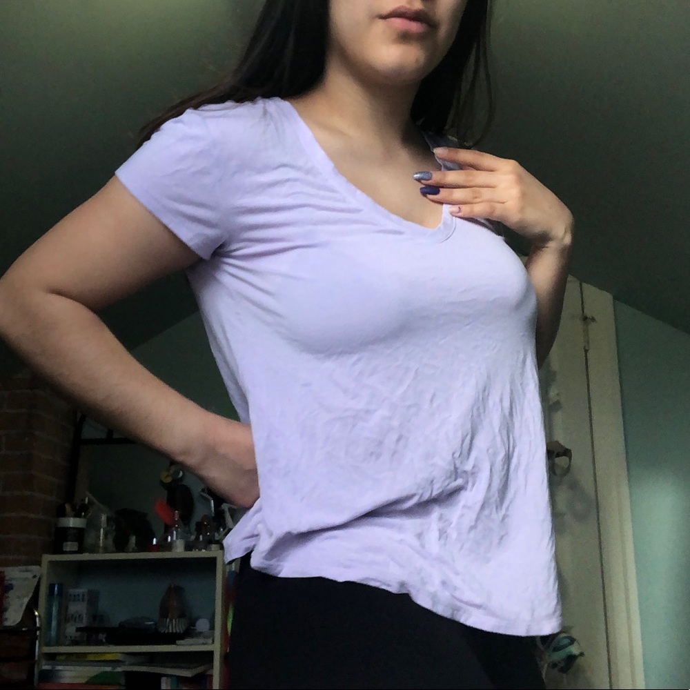 American Eagle Lavender Tee